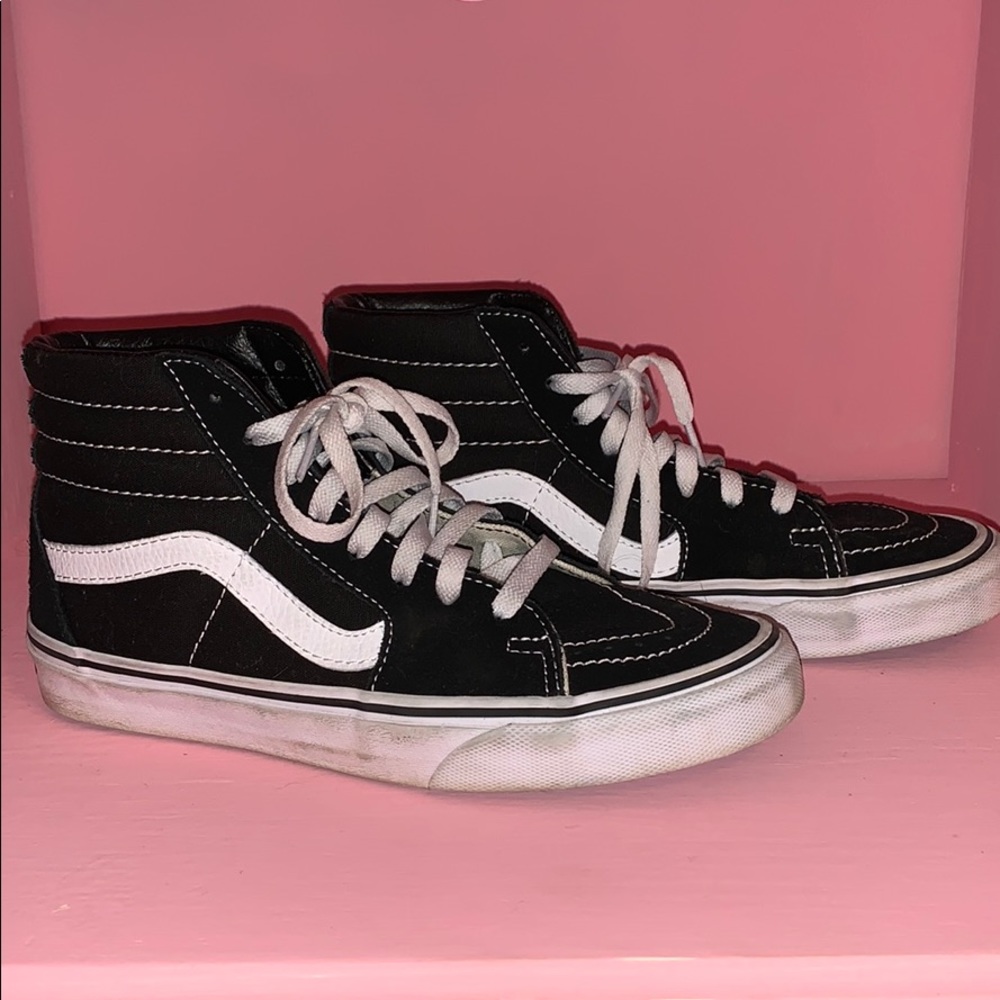 sk-8 hi vans ⚫️🖤